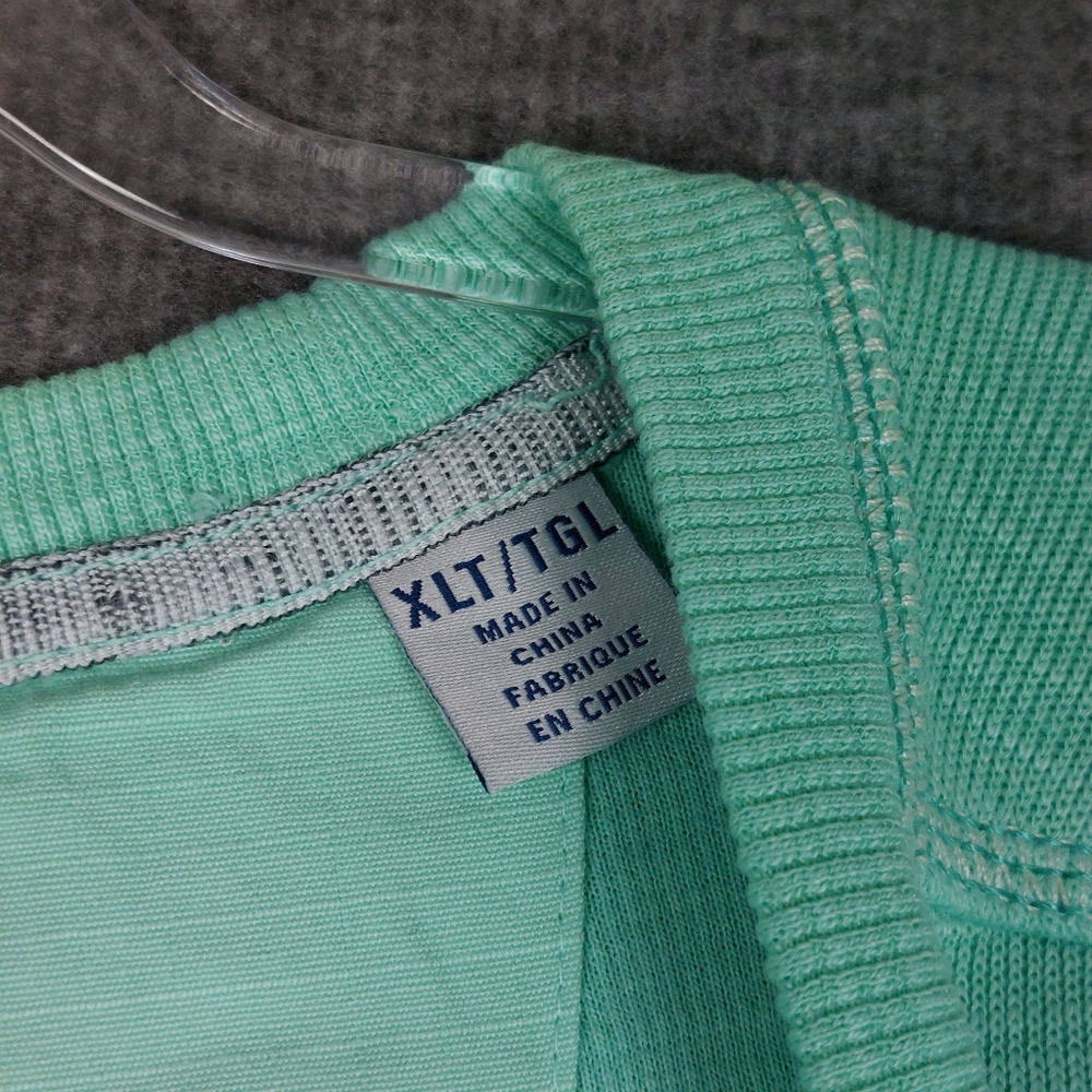 TOMMY BAHAMA TABAGO BAY CREWNECK MENS MINT GREEN LONG SLEEVE SWEATSHIRT SIZE XLT - Picture 6 of 9